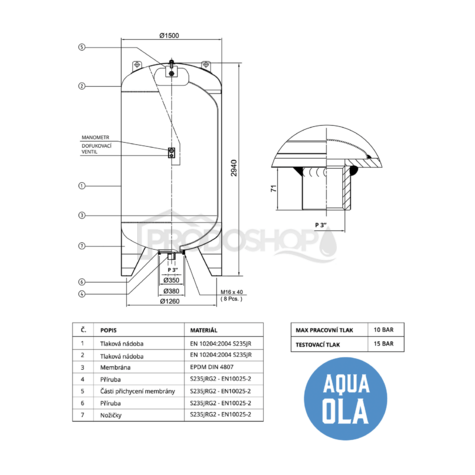 Schéma zapojení: Technický list