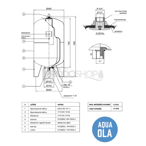 Bekötési rajz: Műszaki lap