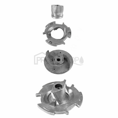 Bekötési rajz: V 370 szennyvízszivattyú AISI 304 rozsdamentes acél darálóval