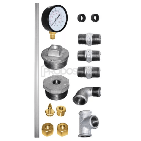 Bekötési rajz: A HVP 200 hidrofor tartály kívül-belül horganyzott. Max. nyomás 6 bar.