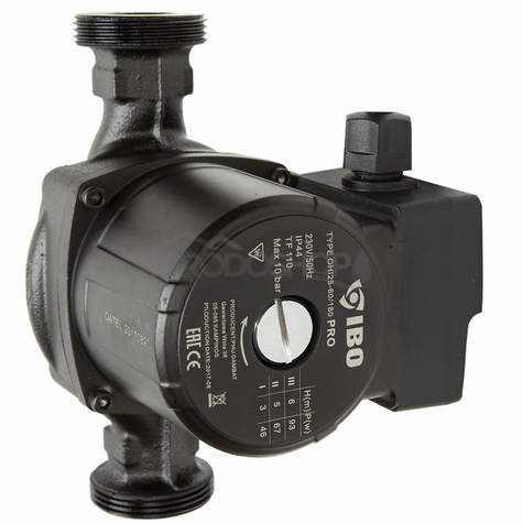 Bekötési rajz: Az OHI PRO 25-60/180 keringető szivattyú 3 teljesítményszinttel rendelkezik.