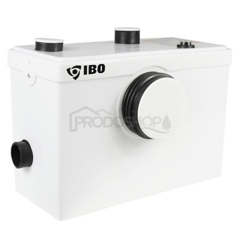 Bekötési rajz: A SANIBO 4 egy átemelő szivattyú WC-öblítéshez, hatékony darálóval