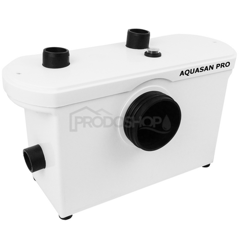 Schéma zapojenia: Úsporné prečerpávacie čerpadlo AQUASAN PRO na splachovanie WC s účinným drvičom