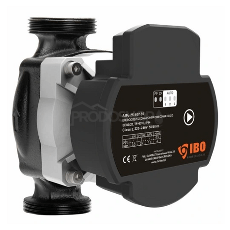 Schéma zapojení: Elektronické oběhové čerpadlo AMG 15-60/130 má 8 režimů provozu. Energetická třída A, EEI<=0,20. Podporuje ovládání přes PWM signál.