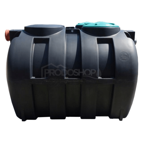 Schéma zapojenia: Samonosná plastová žumpa bez zvarov a spojov. Žumpa má ATEST o nepriepustnosti. Objem nádrže je 2m3