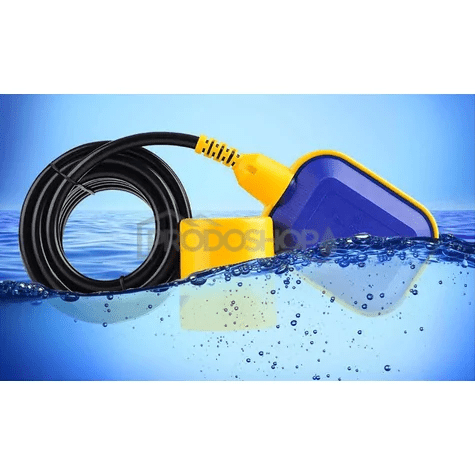 Schéma zapojení: Vodotěsný plovákový spínač 10m pro ponorná čerpadla. Kvalitní kabel H07RN.