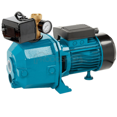 Bekötési rajz: Önfelszívó szivattyú DP 355 Venturi csővel a szívómagasság 23 m-re történő növeléséhez. A szivattyú tengelye és forgórésze AISI 304 rozsdamentes acélból készül.