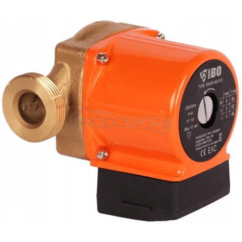 Bekötési rajz: Az OHI 25-60/130 BR keringető szivattyú 3 üzemmóddal rendelkezik. A szivattyú test ötvözetből és bronzból készül..