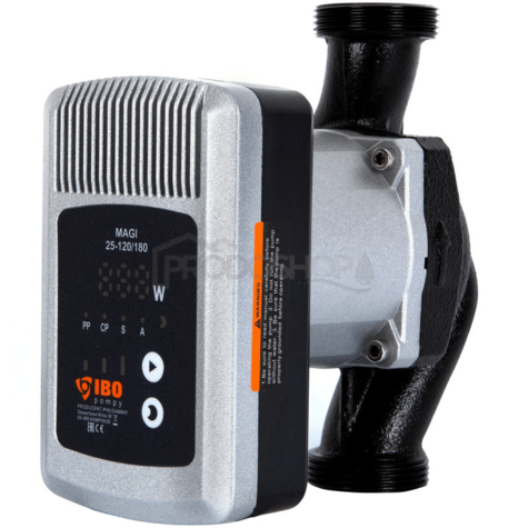 Schéma zapojení:  Energeticky úsporné oběhové čerpadlo MAGI H 25-120/180 má energetickou třídu A. Koeficient energetické účinnosti je EEI<=0,23.