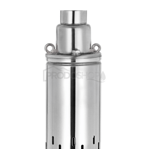 Schéma zapojení: Vodárna s nerezovým vřetenovým čerpadlem SQOLA 0,75 má plášť čerpadla, hrdlo, hřídel, rotor a šrouby z nerezové oceli AISI 304. Tlaková nádoba AQUA OLA 50L s připojením 1