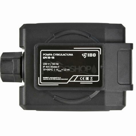 Bekötési rajz: Az EPI 15-15 szivattyúk folyamatos üzemre, vízkeringetéssel lettek tervezve. A szivattyú kizárólag ivóvízhez használható.