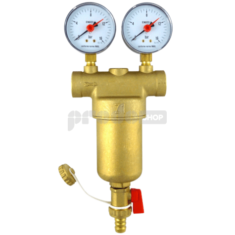 Bekötési rajz: Az öntisztító sárgaréz Neptun szűrő maximális víztisztaságot biztosít, ezáltal megbízható működést és hosszú élettartamot garantál minden utána beépített berendezés számára.