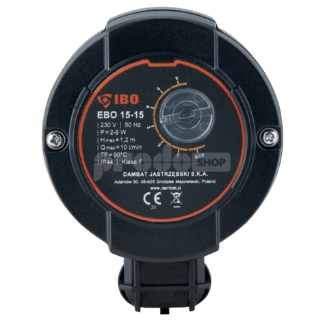 Schéma zapojenia: Úsporné elektronické cirkulačné čerpadlo EBO 15-15 na obeh TUV vybavené motorom s permanentným magnetom a elektronickou reguláciou otáčok.