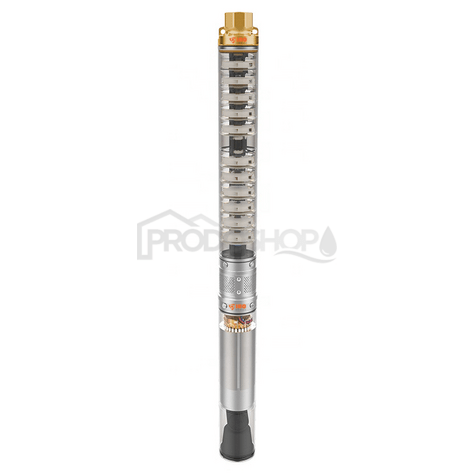 Bekötési rajz: Többfokozatú búvárszivattyú 4 SD 6-10 AISI 304 rozsdamentes acélból.2