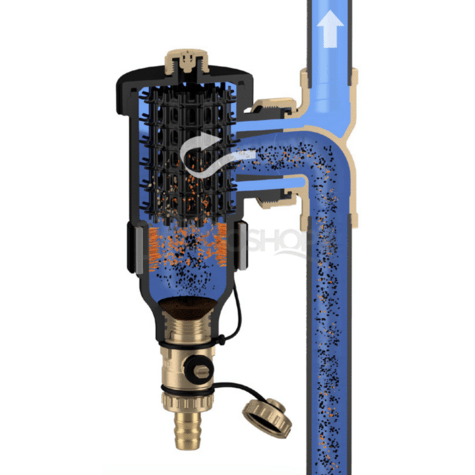 Schéma zapojenia: Odlučovač nečistôt DIRTMAG 1