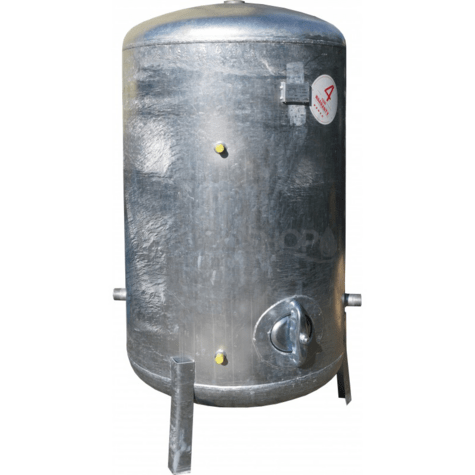 Schéma zapojení:  Tlaková nádoba HVP 500 je pozinkována zevnitř i zvenčí. Max. tlak 6 bar.2