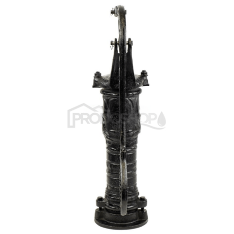 Schéma zapojení: Ruční čerpadlo NP 75 Nostalgie má pracovní píst přímo ve výtokovém stojanu. Umožňuje čerpání vody z hloubky 7 m.2