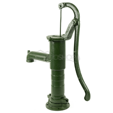 Bekötési rajz: Az NP 75 kézi szivattyú egy működő dugattyúval rendelkezik, közvetlenül a kimeneti állványban. Lehetővé teszi a víz szivattyúzását 7 m mélységig.2