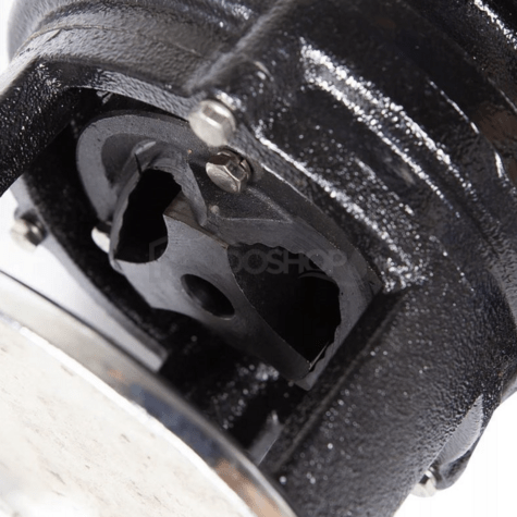 Schéma zapojení: Profesionální kalové čerpadlo WQI 15-7-1,1 s drtičem vhodné pro trvalý ponor a nepřetržitý provoz. Hřídel, nůž a rotor čerpadla jsou z nerezové oceli AISI 304.2