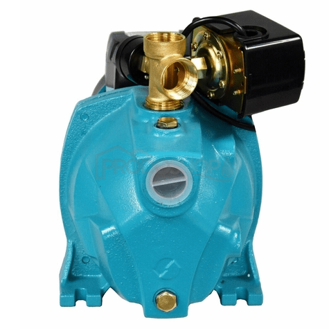 Schéma zapojenia: Účinné samonasávacie čerpadlo JSW 100 s tlakovým spínačom a manometrom.2