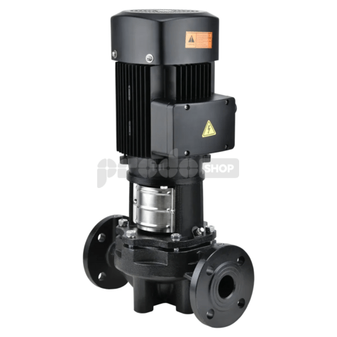 Schéma zapojenia: Priemyselné obehové čerpadlo IPTL 50-15 je vyrobené z liatiny, hliníka, nerezovej ocele AISI 304.2