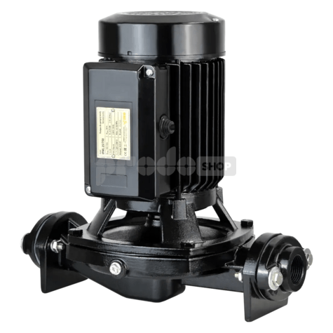 Schéma zapojenia: Priemyselné obehové čerpadlo IPML 25-750 je vyrobené z liatiny, hliníka, nerezovej ocele AISI 304.2