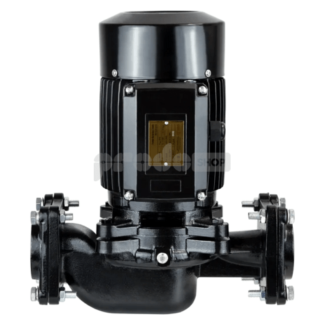 Schéma zapojenia: Priemyselné obehové čerpadlo IPML 50-1100 je vyrobené z liatiny, hliníka, nerezovej ocele AISI 304.2