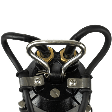 Schéma zapojenia: Ponorné kalové čerpadlo IBO WQF 250 má široké spektrum použitia. Kryt motora, hriadeľ a rotor čerpadla sú z nerezovej oceľ AISI 304.3