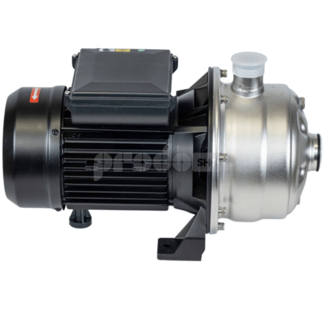 Schéma zapojenia: Profesionálne odstredivé čerpadlo 2CPM 300/67 T INOX. Hydraulické prvky, ktoré prichádzajú do styku s vodou, sú z nerezovej ocele AISI 304. Čerpadlo na nepretržitú prevádzku.3