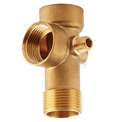 Bekötési rajz: Az ötutas szerelvény a házi vízművekben használatos. A szerelvény 3 x 1