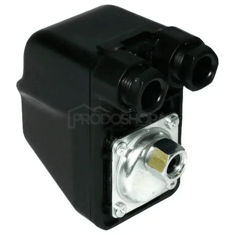 Bekötési rajz: Állítható nyomáskapcsoló BSK-3A egyfázisú szivattyúkhoz (380V). Tartomány 2,8-4,2 bar.