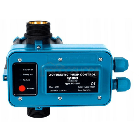 Schéma zapojení: Použití vodárny s řídící jednotkou PC-20P