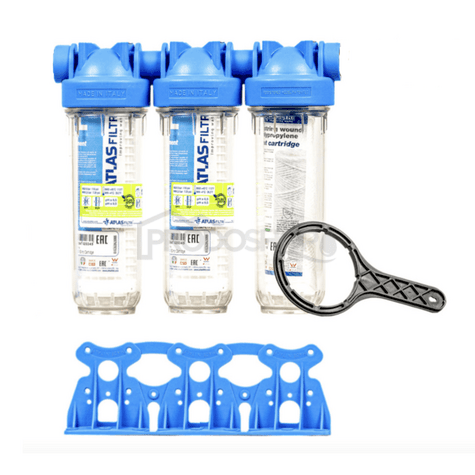 Bekötési rajz: Szűrő leírása SENIOR 10„ TRIO csatlakozás 1”: