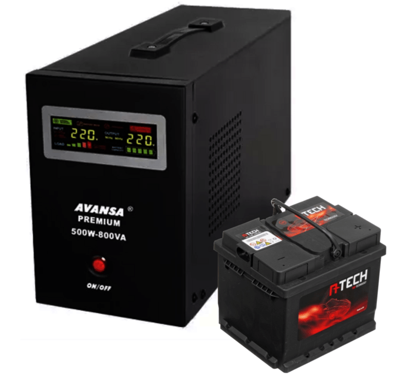 Záložní zdroj pro oběhová čerpadla AVANSA UPS 500W 12V + baterie