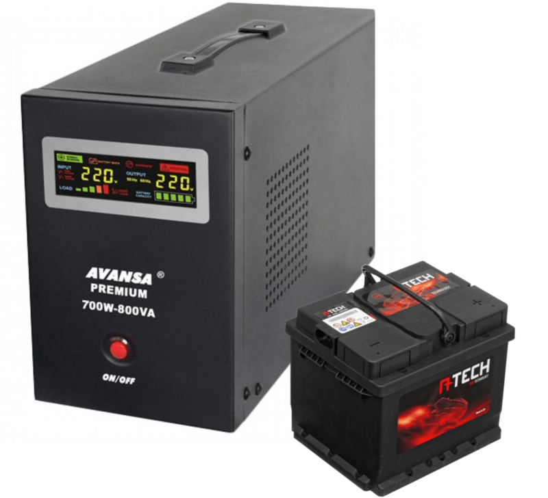 Záložní zdroj pro oběhová čerpadla AVANSA UPS 700W 12V + baterie